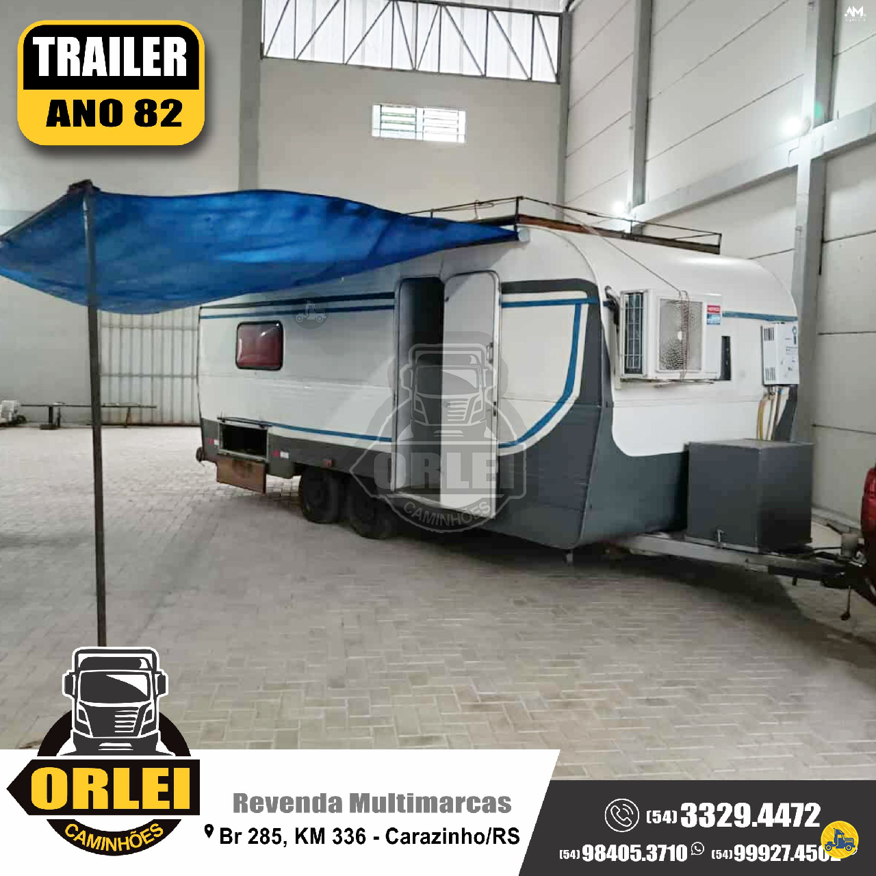 TRAILER TURISCAR CARAVANA Orlei Caminhões CARAZINHO RIO GRANDE DO SUL RS